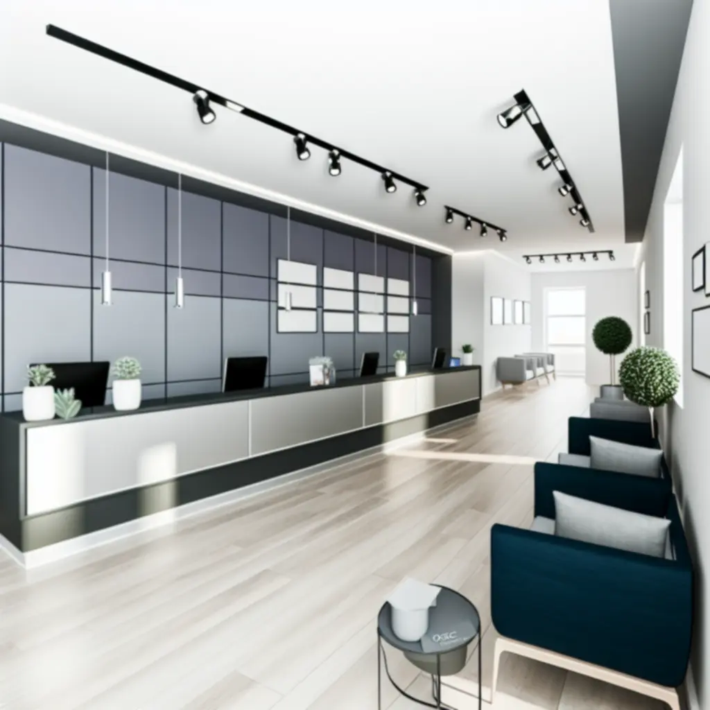 Nowoczesne biuro UrbanMaintenancePL zaprojektowane z myślą o efektywnej pracy zespołu.